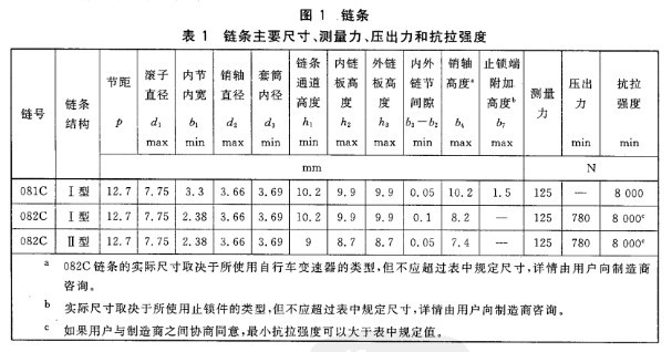 自行車鏈條拉力試驗GB/T3579/ISO 9633